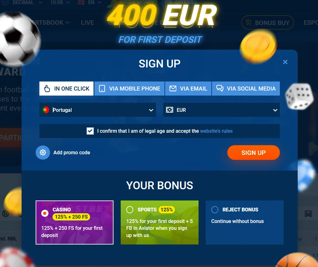 One-Click Registration